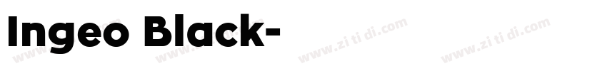 Ingeo Black字体转换